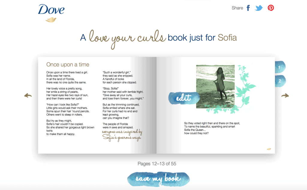 Personalized Love Your Curls Book