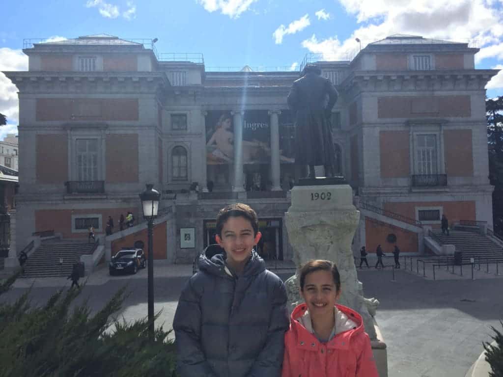 Traveling with kids to museo del prado