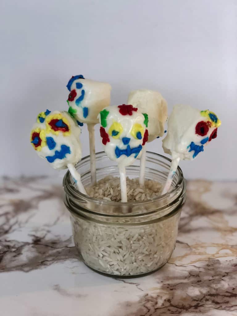 Day of the Dead Marshmallow Pops