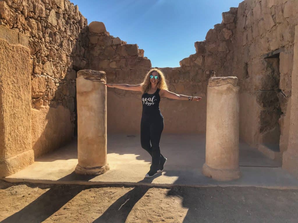 Jeannette in Masada, Israel